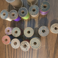 VTG Lot 16 Thread Wooden