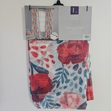 52"x84" Sheer Poppy Garden