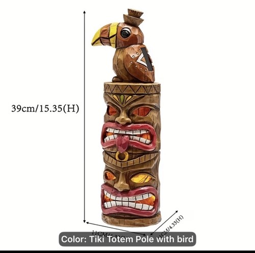 Solar tiki totem pole - tiki,