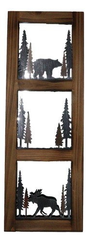 Large western rustic bear - rustic,