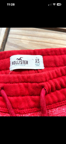 Hollister men red sweat - men's,
