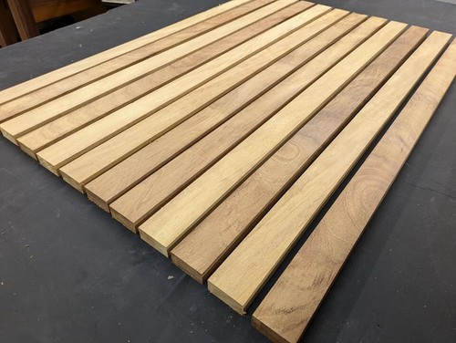 Iroko hardwood boat - iroko, bench
