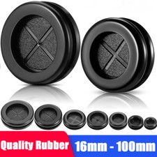 Round Rubber Plug Hole Grommet for Protecting Cable Wire Hole Plug 16mm - 100mm