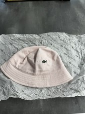 Retro Lacoste Bucket Hat Pink Festival Pique Small BNWOT Party Sun Rave