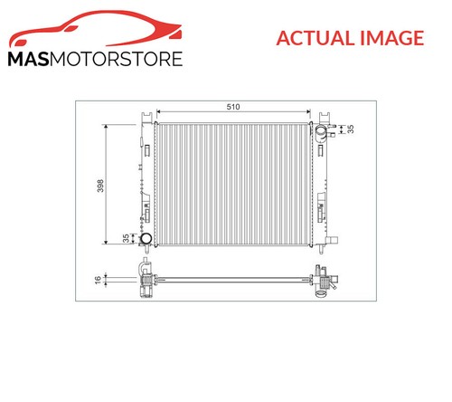 Engine cooling radiator - radiator, valeo
