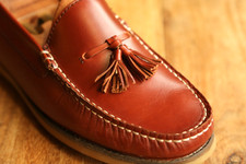 Barker Brown Leather Tasselled