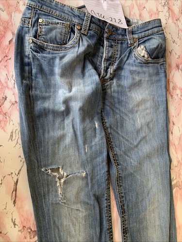 Distressed light wash ripped - light,
