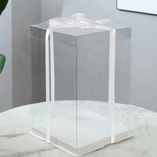 Square clear pvc - gift, box