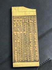 RABONE Boxwood & Brass ROPE GAUGE Model No. 1206 - Steel/Sisal/Manila - VINTAGE