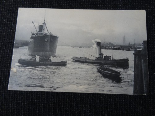 Social history postcard - postcard, steam