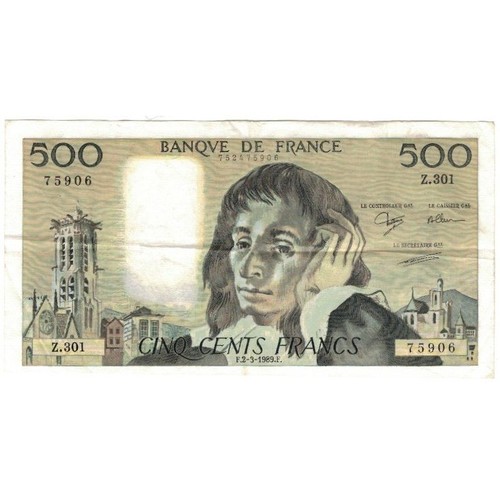 France 500 francs - francs,, pascal