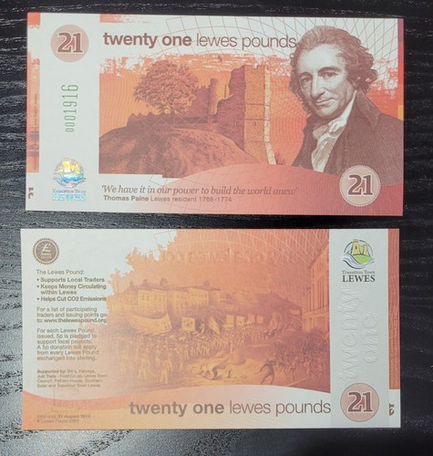 Twenty one lewes pounds - twenty,