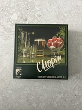 A SET OF 6 CRYSTAL GLASS
