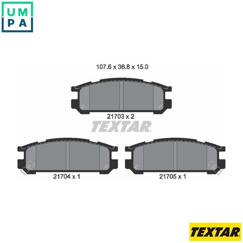 Brake pad set - pad, disc
