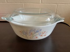 VINTAGE PYREX 1970s BLUE IRIS