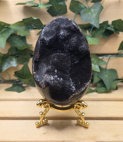 Stunning black septarian - black,