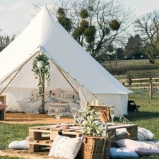 Bell Tent 4M Polycotton with Zipped PVC Groundsheet