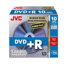10 JVC DVD+R 16x Archival