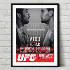 UFC 156 José Aldo vs. Frankie Edgar Fight Poster Wall Art Print Boxing