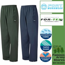 Waterproof Windproof Silent Flexible Fortex Foul Weather Over Trouser Rubberized