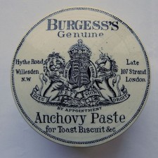 Burgess's anchovy paste Late