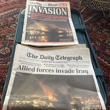 Daily Telegraph And Mail Bundle. Mar 21 2003. Allied Forces Invade Iraq.