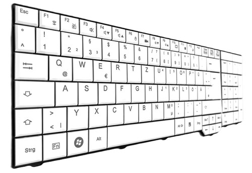 German white keyboard - german,