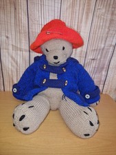 large hand knitted paddington