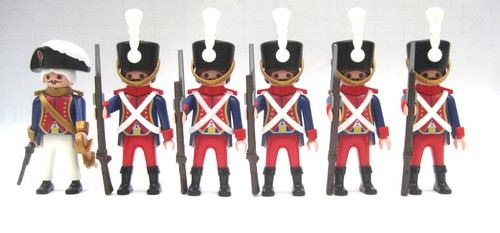 Playmobil french soldiers - french, x6