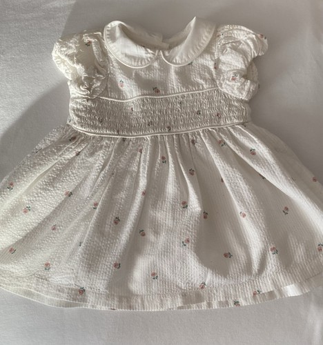 Baby girl white - flower, dress
