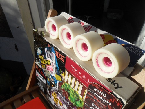 Impala white longboard wheels - white,