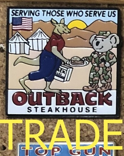 Outback steakhouse pin serving - steakhouse,