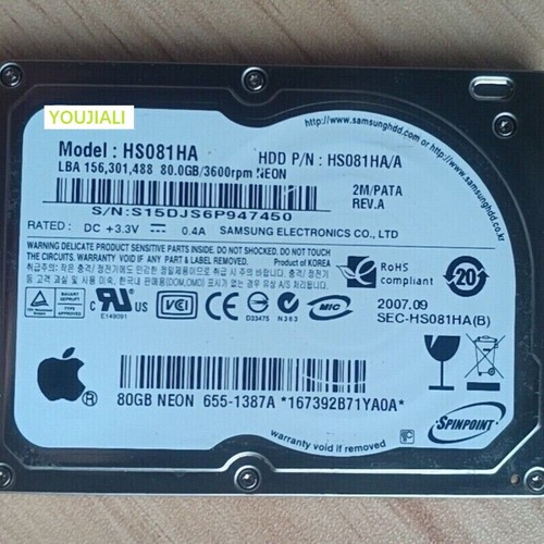 For samsung hs081ha rev - for, 80gb