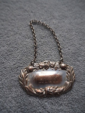 Whisky and Sherry silver plate