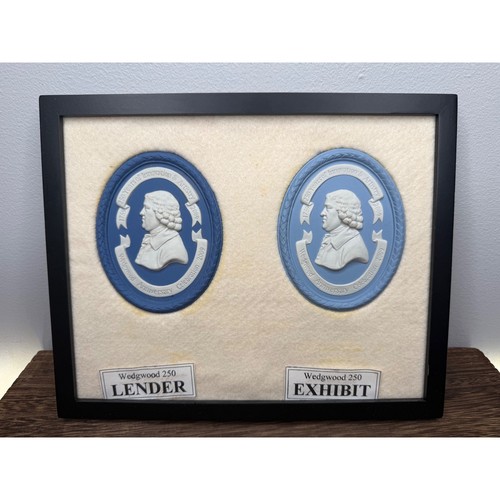 Framed wedgwood double 250th - wedgwood,