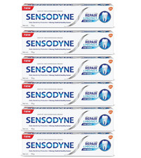 Pack of 6 Sensodyne Repair & Protect Sensitive Toothpaste with NOVAMIN (70g x6)*