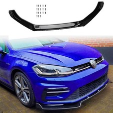 Gloss black front splitter - black,