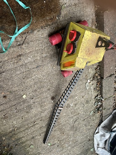 Vintage power house crane - power, tin