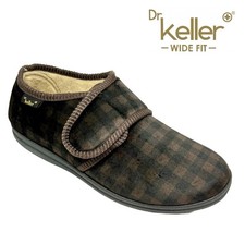 DR KELLER MENS BROWN WIDE FIT