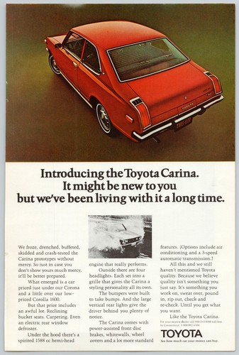 1972 toyota carina vintage - 1972,