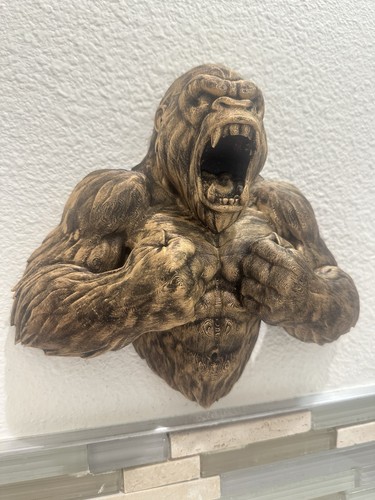 Roaring gorilla wall - roaring,