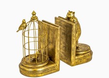 Antique Gold Curious Cat Book