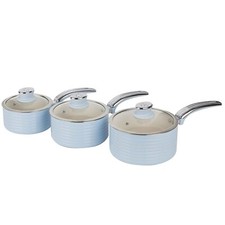 Swan Retro Saucepan Set With