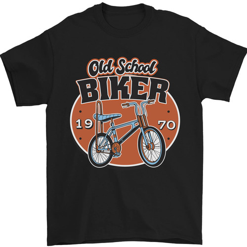 Old school biker bicycle - old,