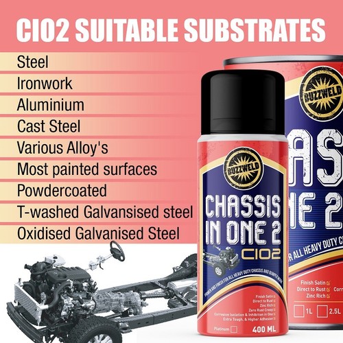 Chassis paint black satin - satin, cio