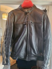 Oxford Walton Leather Mens Motorcycle Jacket Size XL Excellent Condition