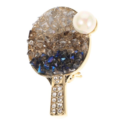 Rhinestone brooch pin tennis - ,