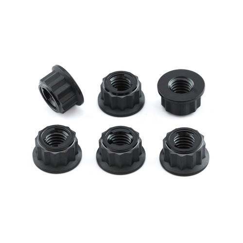 Titanium sprocket nuts - titanium, m8