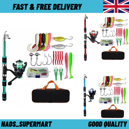 Telescopic fishing rod set - telescopic,