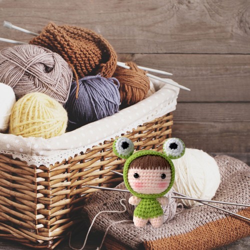 Knitted key chain supply - key,